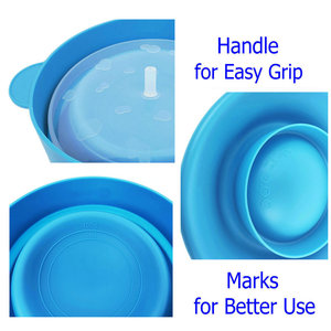 Yuye Grand Seau à Popcorn Personnalisé en Silicone à Air Chaud, Bol Portable pour Popcorn, Machine à Popcorn Commerciale et Domestique pour Micro-ondes avec Couvercle - Product Image 4