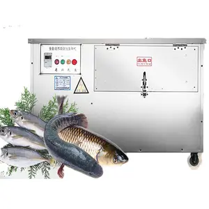 Máquina de lavar peixe em aço inoxidável, removedor de escala de peixe, máquina de limpeza descalcificadora