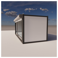 Conception moderne de luxe Structure en acier duplex Maison préfabriquée de 20 pieds Maison en conteneur de campagne avec entrepôt