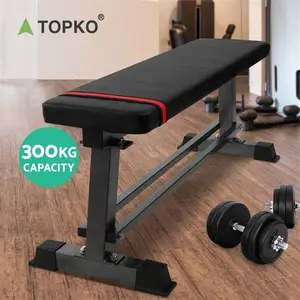 Topko โต๊ะยกน้ำหนักแบบพับได้สำหรับใช้ในบ้านอุปกรณ์ยิมฟิตเนสปรับได้