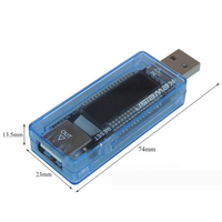 Voltmètre et ampèremètre USB KWS-V20, testeur de capacité de batterie, testeur de courant et de tension KWS-V20