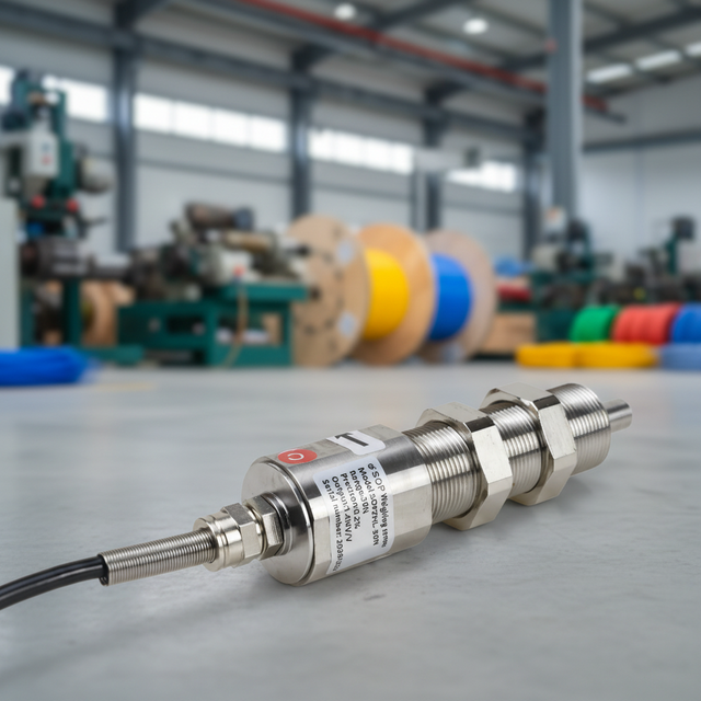 Single-Sided Mount Tension Sensor Stainless Steel High Overload Tension Load Cell for Industrial Wire &Cable Tension Measurement