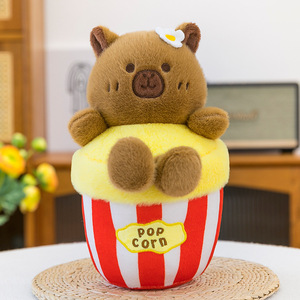 Creativo 22cm in poliestere che desidera la bambola capibara Super morbido peluche per il bambino per merenda compleanno/<span class=keywords><strong>natale</strong></span> decorazione cartone animato - Product Image 4