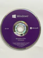 Windows 10 Pro Version Complète 64 bits DVD Clé OEM Licence Autocollant COA Win10 Professionnel Activation Mondiale en Ligne Pack Logiciel MS