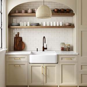 Juego de Muebles de Cocina Modulares Modernos de Estilo Europeo en Forma de L, Puerta de Madera Maciza, Tablero de Melamina, Encimera de Mármol, Alto Brillo, de Alta Gama - Product Image 3