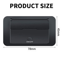 Chargeur USB étanche 4 ports QC3.0 à charge rapide avec affichage de tension 12-24V pour bateau marin