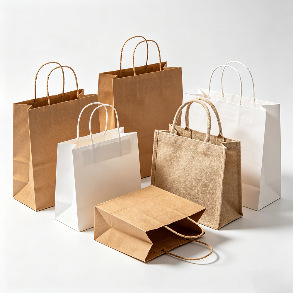 Fashion Paper Gift Bags With Handles, Paper Bags for Sale, Retail Paper Bags Customized Design