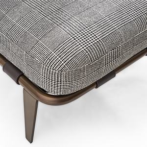 2026년 신제품 미니멀리스트 디자이너 그레이 패브릭 메탈 라운지 소파 의자, 거실 포인트 체어, 가정 및 호텔용 - Product Image 5