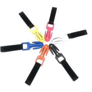 Cuchillo de Buceo Ligero y Seguro para Snorkel, Cortador de Líneas, Hoja de Acero Inoxidable de 8 cm, 0.0185 kg, Logotipo Personalizado, Modelo DK005 - Product Image 1