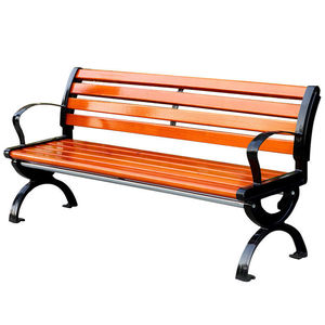 Rắn gỗ nhựa vườn ghế thiết kế hiện đại ngoài trời Patio băng ghế dự bị với mà không có tựa lưng đúc nhôm vuông băng ghế dự bị cho công viên sử dụng - Product Image 5