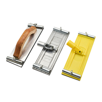 Bloc de ponçage industriel en aluminium pour bricolage 230x80mm, avec pince en acier zingué EVA T6mm et poignée ergonomique T1.0mm