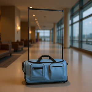 Bolsa de Viaje con Ruedas y Perchero para Ropa, 29 Pulgadas, Azul, Modelo D0100XU693A - Product Image 2