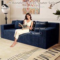 Konvertierbares Schlafsofa, klappbare Bodencouch, Cord-Faltsofa, bequemes Lounge-Liegesofa für Wohnzimmer und Schlafzimmer