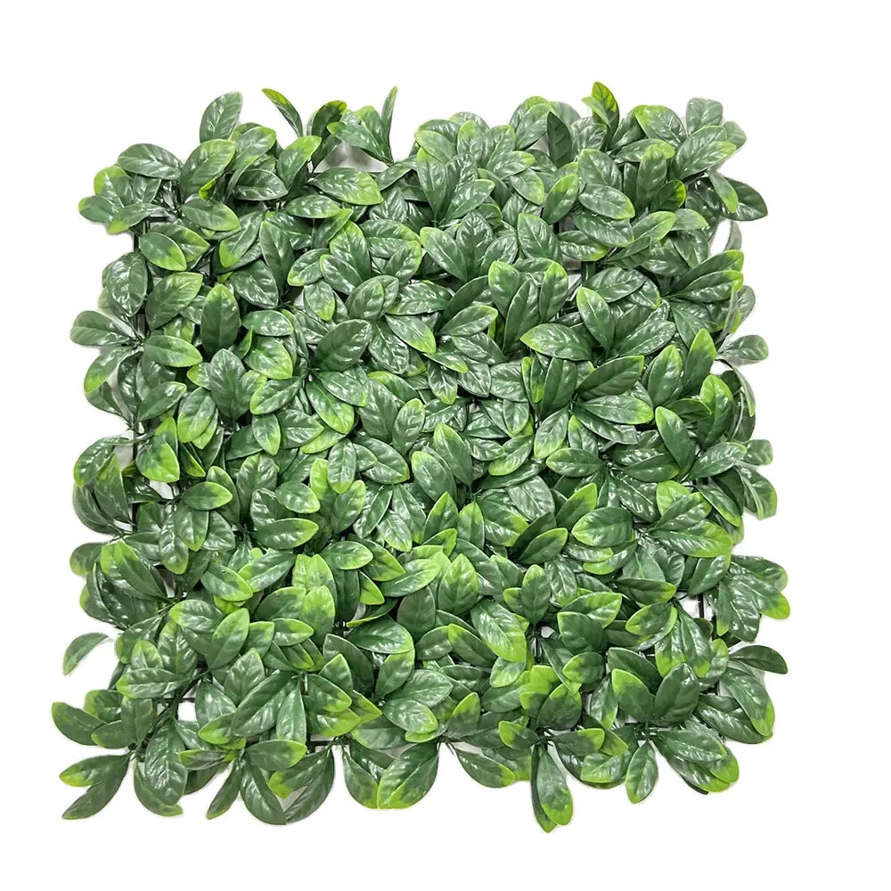 50*50cm ירוק מלאכותי צמחי פלסטיק מעורב דשא קיר עבור גן בית נוף חתונה קיר תפאורה