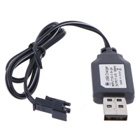 Chargeur USB pour batterie Li-ion 3.7V 550mA, câble de charge avec prise XH2.54/JST/SM 2P, charge rapide 3A, cuivre étamé