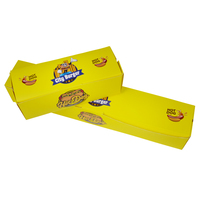 Boîte à corn-dogs écologique en vente chaude, fabricant de boîtes jetables personnalisées pour les sushis, matériaux recyclés, laminage mat