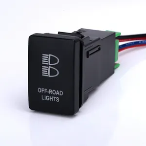 Abilken - Interruptor de energia para luz off-road, botão momentâneo liga-desliga, mais vendido, 12V-36V com chicote de fios