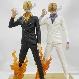Statuette Anime in Vendita, Modello Sanji Bianco e Nero in PVC, Giocattolo One Piece, Scala 1/60, Funzione Soffiatore d'Aria, Accessorio con Scatola - Product Image 3