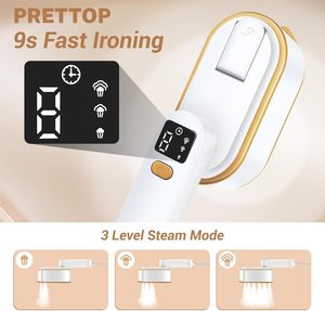 Mini plancha portátil inteligente con pantalla Digital, generador de vapor de temperatura ajustable de 1200W para <span class=keywords><strong>planchas</strong></span> de vapor de mano - Product Image 3