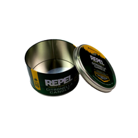 Boîte de conserve ronde pour bougie promotionnelle / Boîte de conserve pour bougie de haute qualité avec design personnalisé