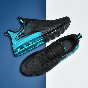 Chaussures décontractées basses sportives pour hommes, design à coussin d'air, semelle popcorn, grande taille, tendance, légères, tige en mesh, toutes saisons - Product Image 2