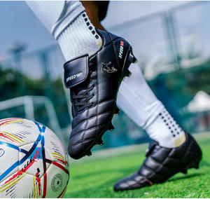 Chaussures de football pour hommes, haute tige, 2025, chaussures de football Cristiano <span class=keywords><strong>Ronaldo</strong></span>, design respirant, semelle intermédiaire en caoutchouc T03, tige en PU, doublure en coton - Product Image 5