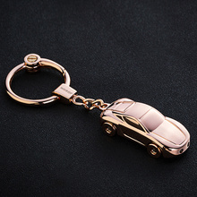 Custom Logo Gold Brass Plated Engraved Blank Alloy Stainless Steel Metal Keychain With Light
