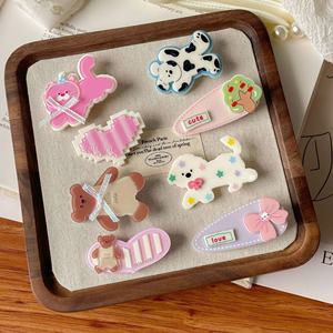 Barrettes à cheveux de dessin animé pour enfants, barrettes mignonnes pour franges latérales, barrettes à bec de canard, barrettes kawaii pour filles, adolescentes et femmes - Product Image 3