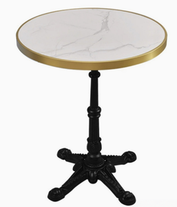 Mesa Redonda Cuadrada de Mármol para Exteriores, Mesa de Comedor para Cafetería y <span class=keywords><strong>Restaurante</strong></span>, Mesa de Café de Aluminio de Alta Calidad para Exteriores para Restaurantes - Product Image 5