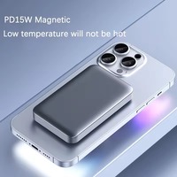 Tragbare Powerbanks 15W Kabellose Magnetische 10000mAh Powerbank mit Typ-C PD Schnellladegerät für Smartphones