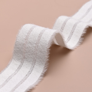 Mềm đàn hồi dệt kim băng đàn hồi với mờ bề mặt trắng Stretch ban nhạc cho hàng may mặc và DIY may - Product Image 5