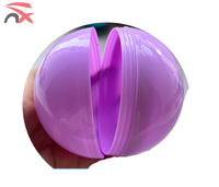 Conteneurs d'œufs en plastique transparents vides personnalisés avec logo, bon marché, 50 mm, capsules, boules pour Pâques