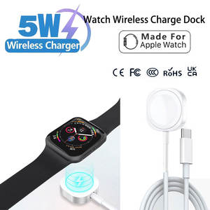 Cargador Magnético USB C de Alta Calidad para Reloj, Cargador Inalámbrico Tipo C para iWatch Series 1 2 3 4 5 6 7 8 9 <span class=keywords><strong>SE</strong></span> para <span class=keywords><strong>Apple</strong></span> <span class=keywords><strong>Watch</strong></span> - Product Image 1