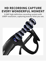 Occhiali Smart AI con Fotocamera, Traduzione in Tempo Reale ChatGPT, Registrazione Video per Vlog in Prima Persona (POV)