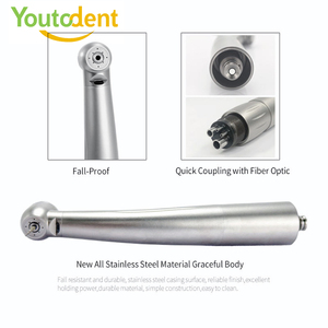 Turbine dentaire à haute vitesse avec bouton-poussoir, équipement chirurgical dentaire en acier à prix d'usine pour accouplement NSK - Product Image 1