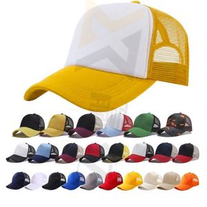 Professional Custom Printing Embroidery Logo <b>Plain</b> 5 Panel Baseball <b>Cap</b> Mesh Foam Trucker Hat - Product Image 1