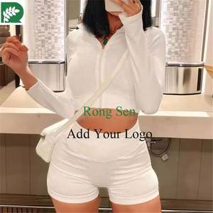 Ensemble short et soutien-gorge 5 pièces sexy Vêtements de sport personnalisés pour femmes sous armure pour dames élégantes - Product Image 2