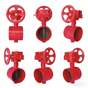 Vanne Red Fire G381X, installation par collier de serrage, PN16, fonte ductile, signalisation spéciale incendie - Product Image 5