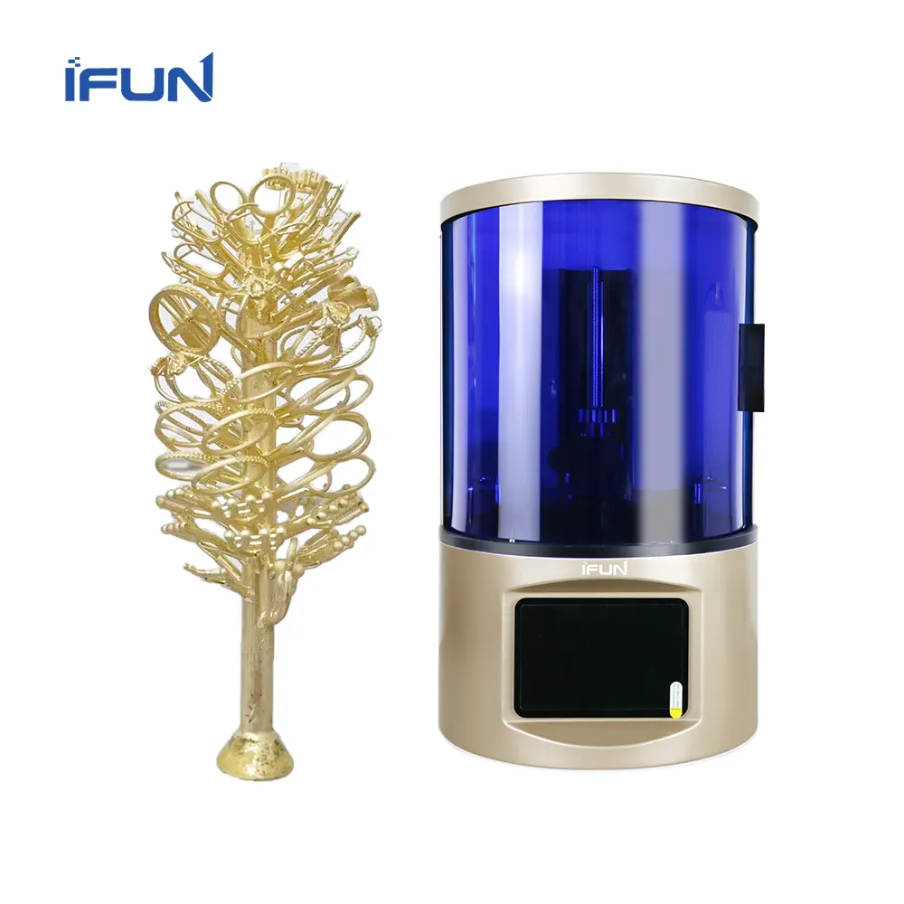 IFun เครื่องปริ้น3D ขี้ผึ้งความละเอียดสูงพิมพ์ขี้ผึ้ง3D LCD สำหรับเครื่องประดับ