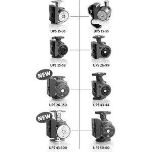Bomba <span class=keywords><strong>Grundfos</strong></span> UPS15-35 SFC, 115V, 3 Velocidades, Motor Monofásico, Conexión de Brida de 1 Pulgada - Product Image 2