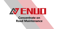 Machine de scellement routier ENUO ESP 5000 montée sur camion, pour la réparation des nids-de-poule, avec pompe et trémie à agrégats de 4 m³, zone de travail étendue