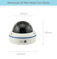Hikvision-caméra de vidéosurveillance OEM ODM, dispositif de contrôle sans fil, avec impression faciale, reconnaissance dôme en métal, caméra IP