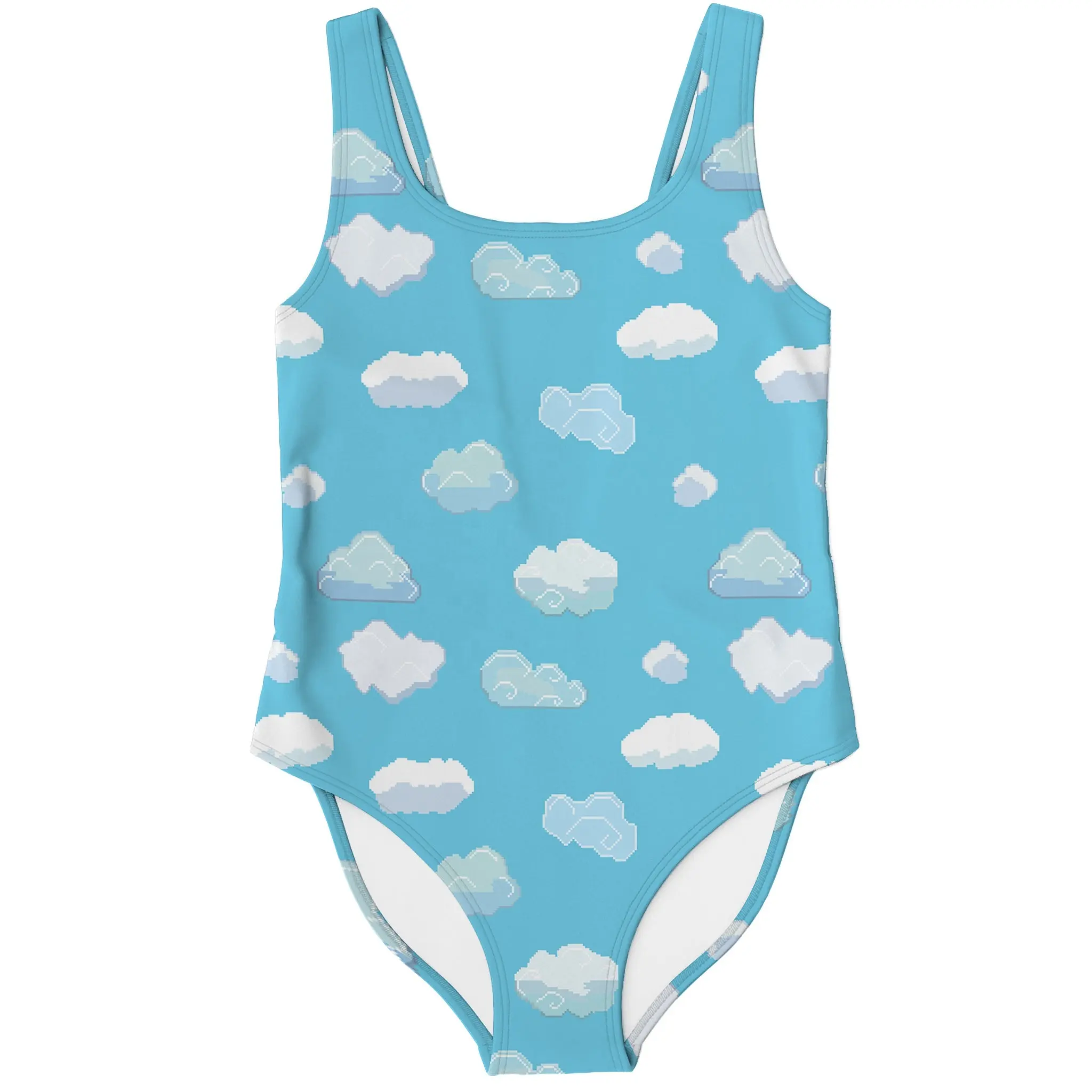 New Design Cloud Pattern Sublimated Print Swimwear Todos os Tamanhos Sporty Swimwear Para Unisex