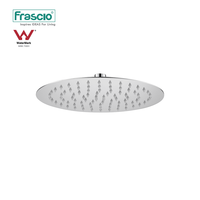 Frascio Pommeau de douche à effet pluie rond de 10 pouces pour salle de bain Pommeau de douche à haute pression en acier inoxydable 304