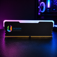Module de RAM DDR5 RGB 32 Go 4800 MHz pour ordinateur de bureau, dissipateur thermique en aluminium pour PC de jeu, haute performance, overclocking, garantie de 3 ans