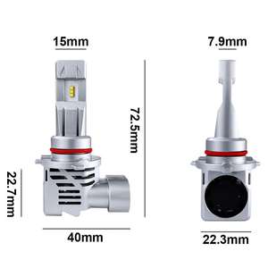 2020 gran oferta Mini tamaño M3 LED faro X3 H8 H9 H11 faros de coche todo un kit de luz antiniebla Mini tamaño sistema de iluminación automática Accord - Product Image 4