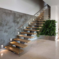 Escalier flottant en bois moderne CBMMART Escaliers droits