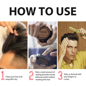 Barbiere fornisce senza alcool naturale senza grasso Gel Pomade lozione uomini <span class=keywords><strong>capelli</strong></span> Styling cera per la cura personale degli uomini - Product Image 5