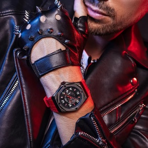 BG8701 German <b>Automatic</b> Mechanical <b>Watch</b> Valentine's Day Gift for Boyfriend Fashion Men's <b>Skeleton</b> Waterproof Luminous - Product Image 5