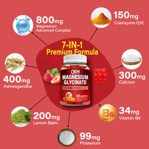 <span class=keywords><strong>Glycinate</strong></span> de Magnésium Bio Vegan 500mg Suppléments de Citrate de Magnésium Gommes Naturelles Calmes de Magnésium - Product Image 5